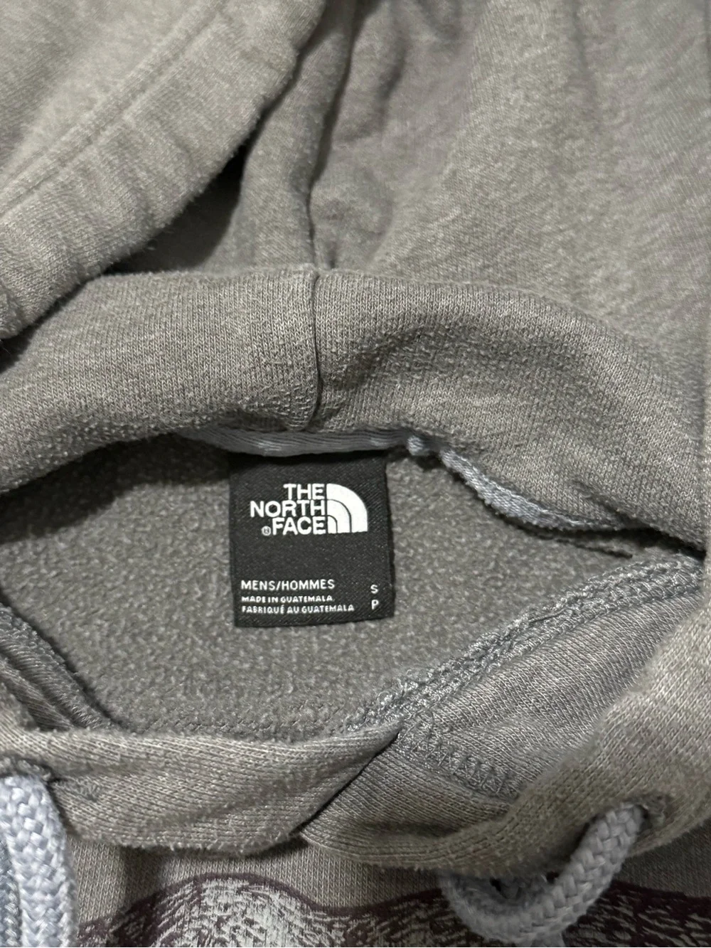 The North Face Bear Graphic Hoodie Men’s Small Gray Pullover Sweatshirt